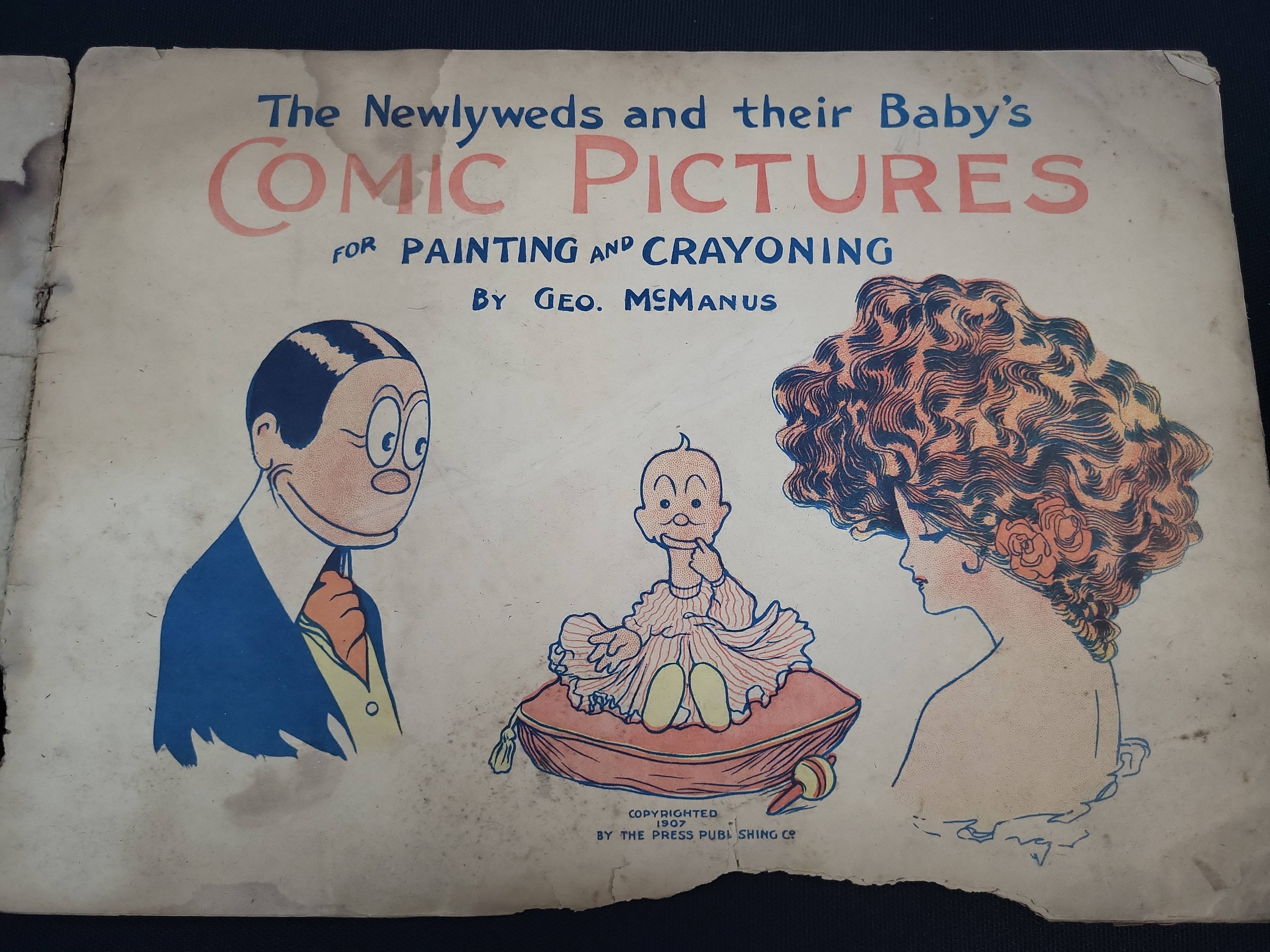 I04830 | McManus. The Newlyweds Comic Painting Book. 1917.