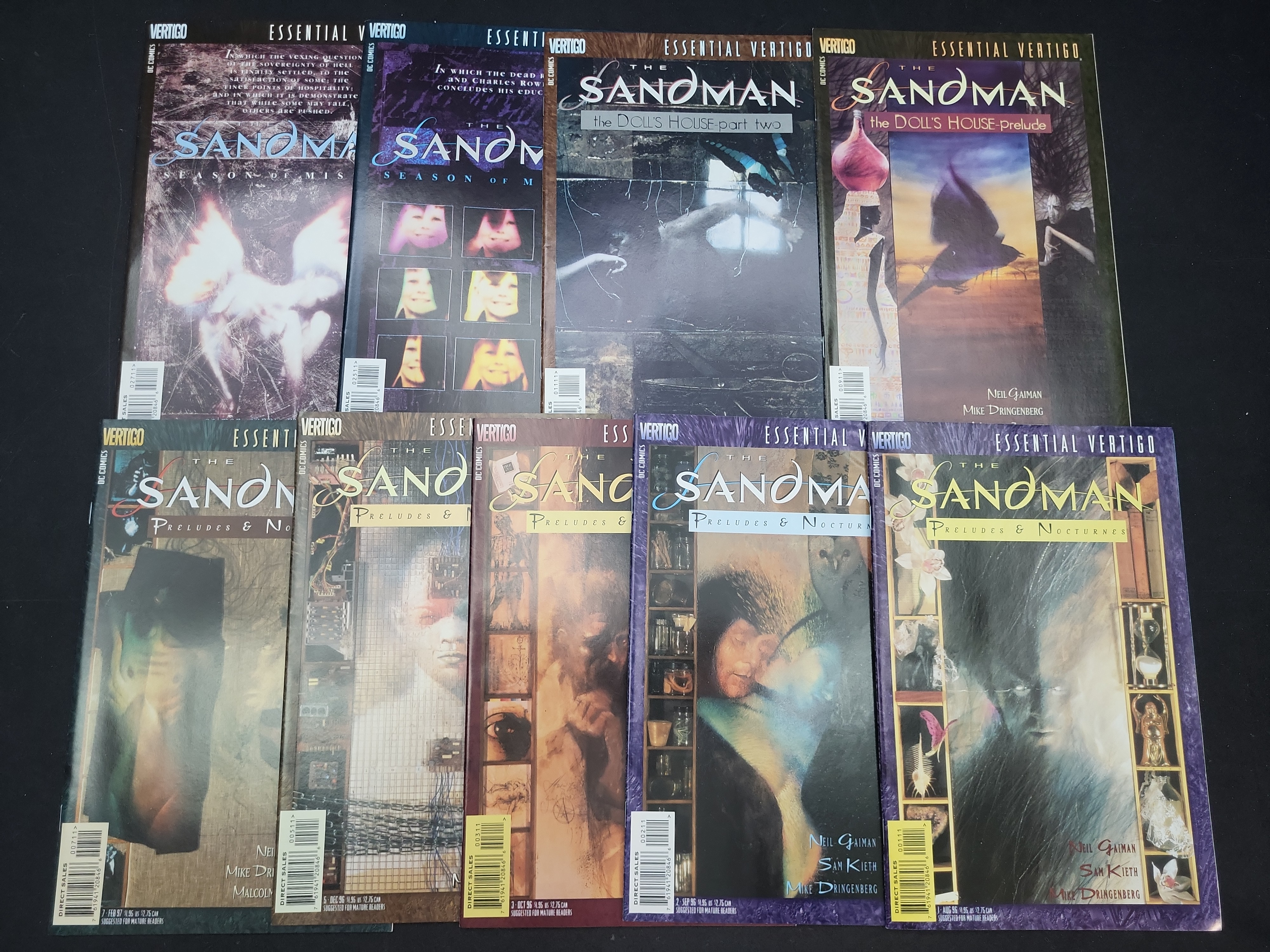 I03976 | Nine Essential Vertigo The Sandman Comics