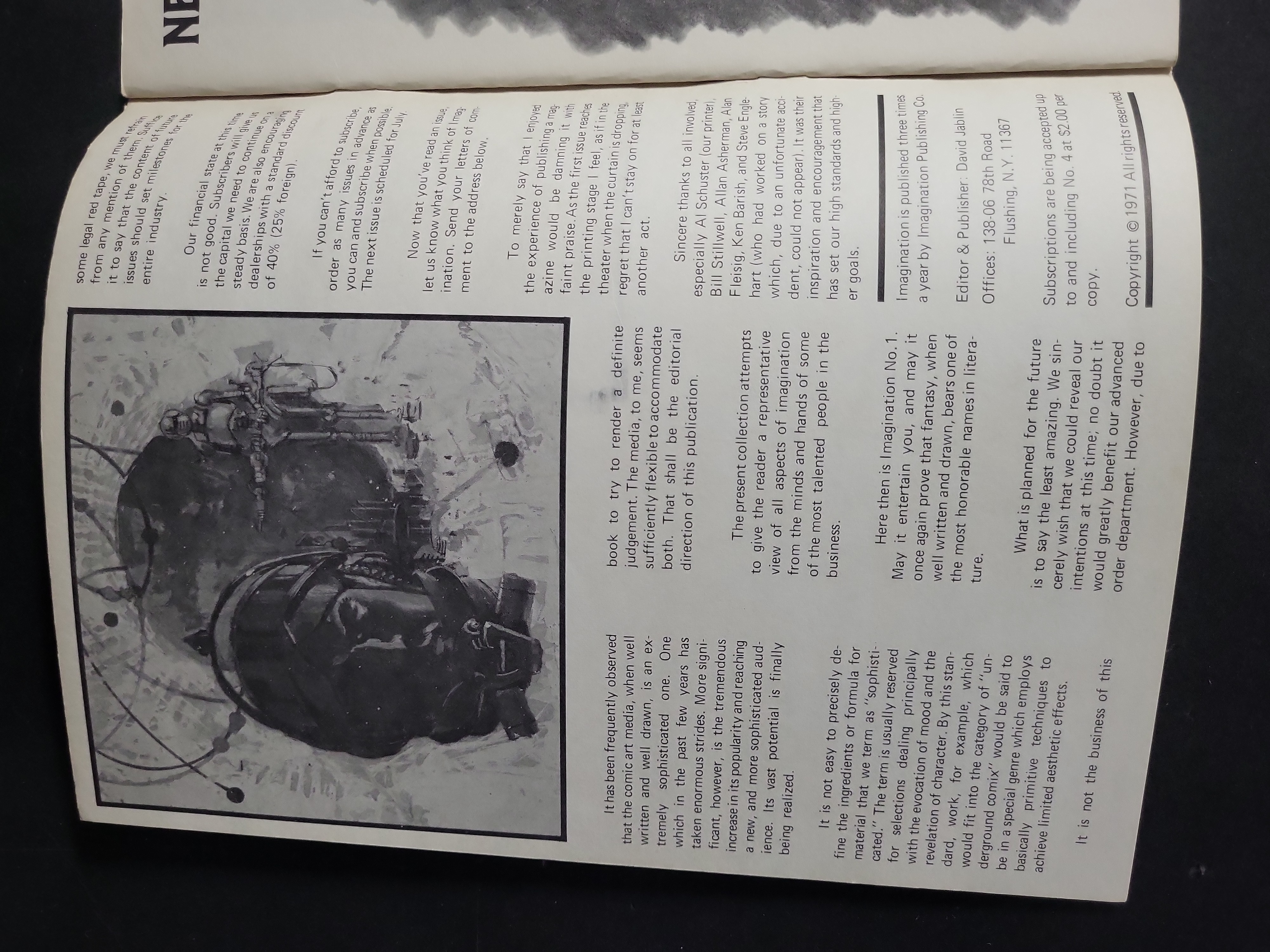 I03956 | Imagination No. 1 Gray Morrow Magazine