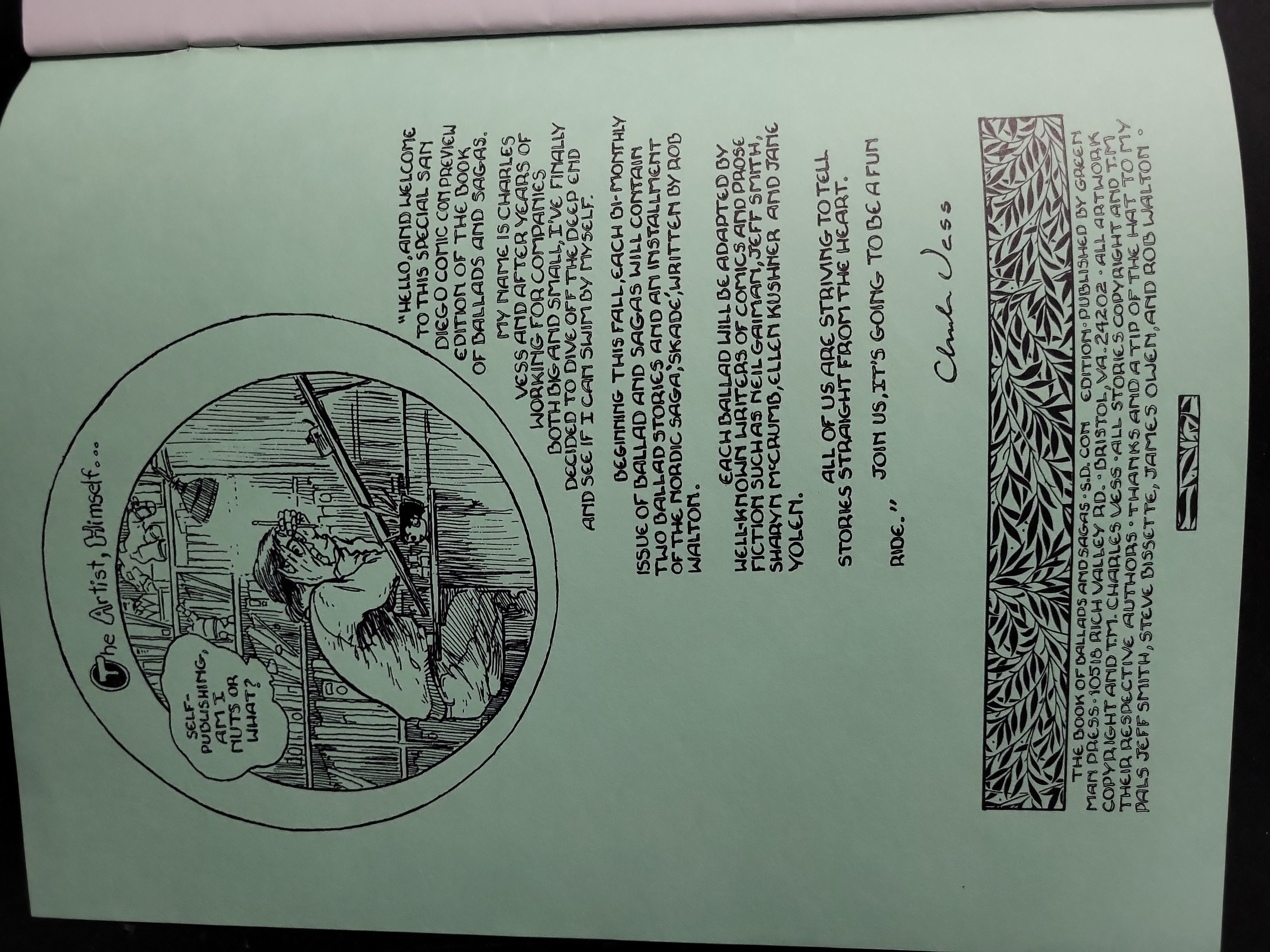 I04058 | Charles Vess Signed SDCC Preview