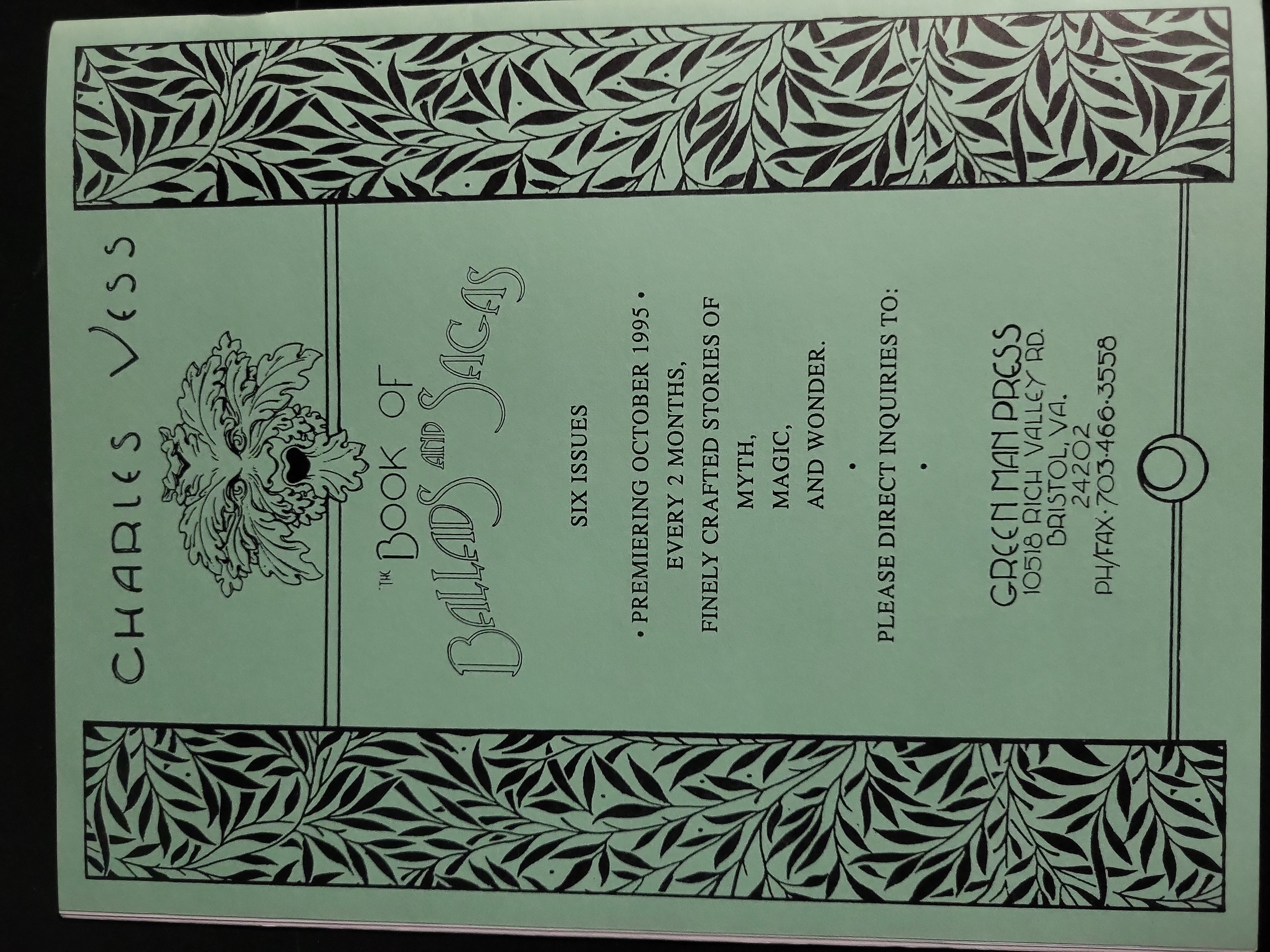 I04058 | Charles Vess Signed SDCC Preview