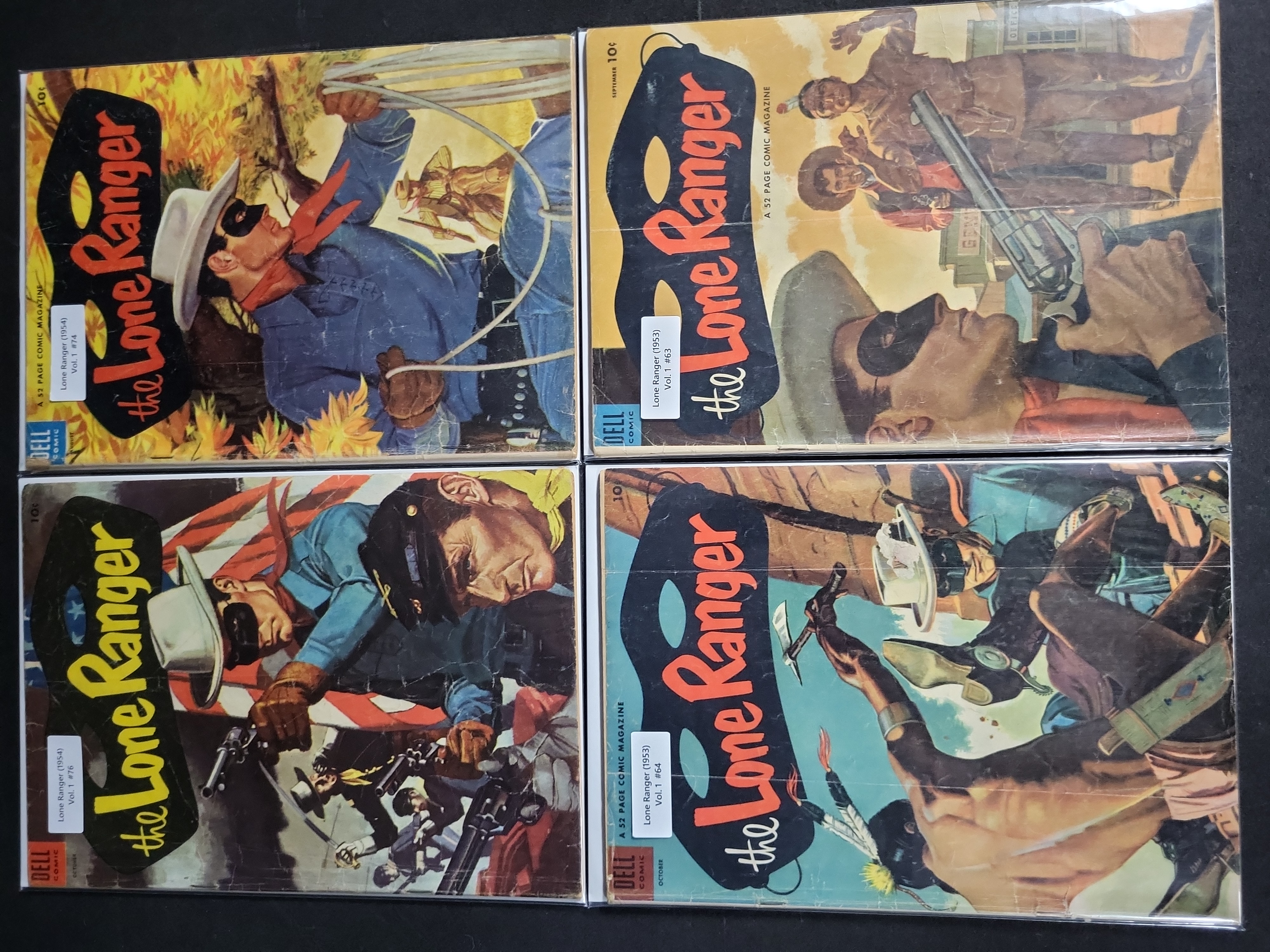 I04781 | Four Vintage Lone Ranger Dell Comics