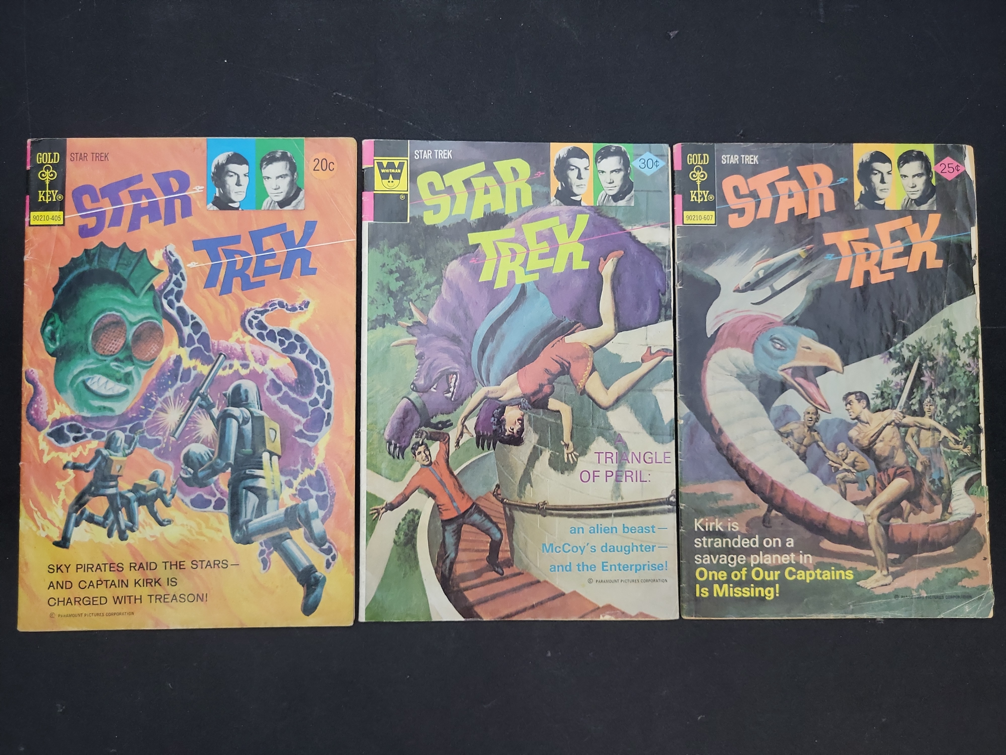 I03990 | Trio of Vintage Star Trek Comics