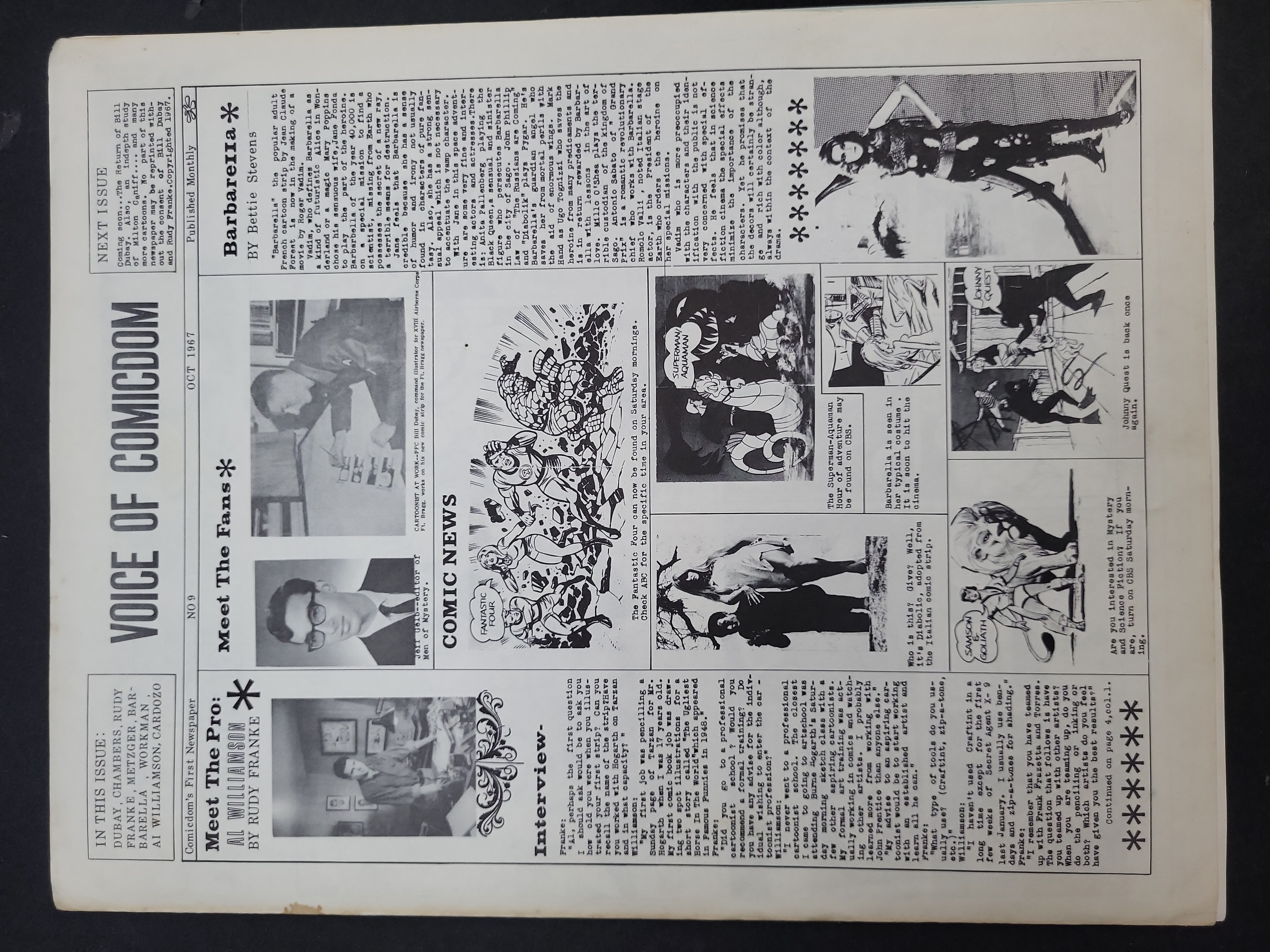 I03963 | Voice of Comicdom No. 9 Newspaper