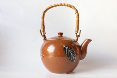 Chinese Porcelain Teapot. 6" L 8" H