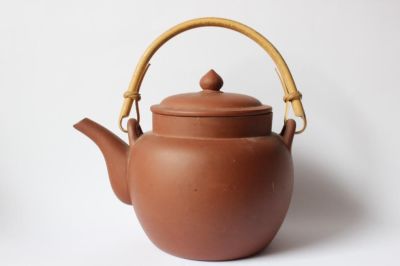 Chinese Yixing Zisha Teapot. 7" W 5 1/2" H Please note the absence of a condition report does