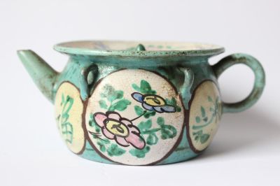 Chinese Yixing Zisha Teapot. 6" W 2 1/2" H Please note the absence of a condition report does