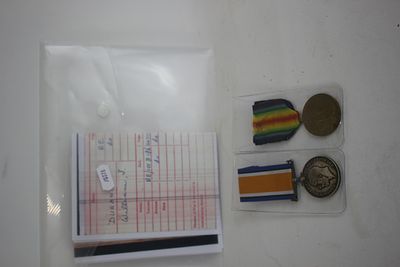 WWI Pair : War Medal &amp; Victory Medal to 498563 DYR W.J. Durant. R.E. with copy of record 