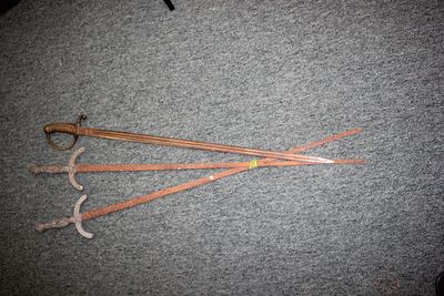 3 x Continental swords