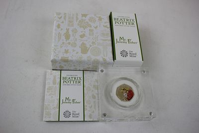 Beatrix Potter Silver proof 50p piece - Jeremy Fisher