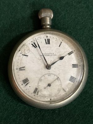 An early 20th Century base metal pocket watch by Sigwarts precision level not tested
