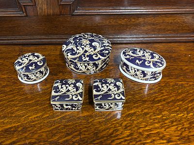 Wedgwood Cornucopia - Five assorted trinket pots