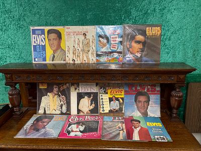 Elvis Presley - twelve LP records to include ; G I Blues, Kissin' Cousins and I Got Lucky