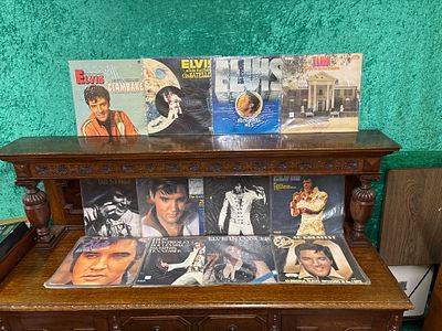 Elvis Presley - twelve LP records to include; Clambake, Live in Concert and 40 Greatest Hits