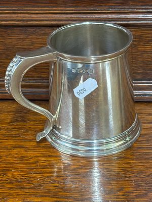 A HM silver tankard with inscription John 24/10/70