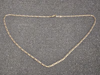 A 9ct gold link chain, length 18cm, 12,2g