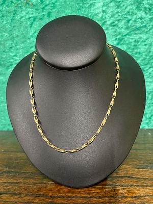 A 9ct gold chain measuring 21", weight 15.7 gm