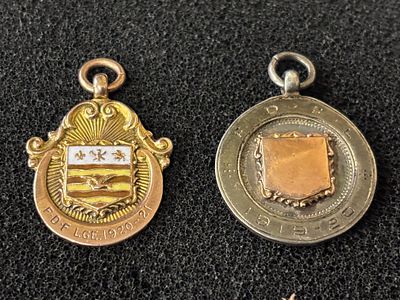 A Silver medal presented to the Runners up of the FDF League first Division 1919-20 (7.99 gm) 