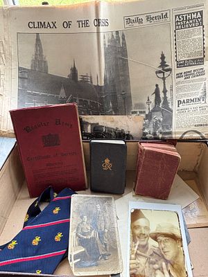 A Collection of British Military and Personal Ephemera Relating to W. Palmer of Middlesbrough. A 