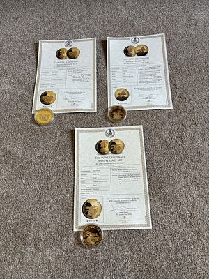 Three 2014 Gibraltar One Crown WWI Centenary Anniversary Set Coins. A trio of commemorative 