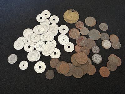 A Collection of UK Transport and Co-operative Society Tokens. A collection of British commercial 