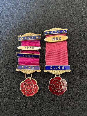 A Pair of Independent Order of Oddfellows Manchester Unity Fraternal Jewels. A pair of gilt 