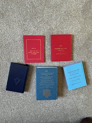 A Collection of Freemasonry Constitutions, Regulations, and By-Laws. Various Publishers, 1955-1989.