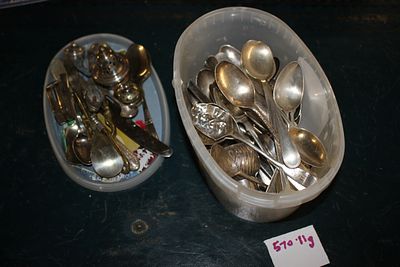 An Assortment of British and Continental Silver Flatware and Table Appointments. A collection of 