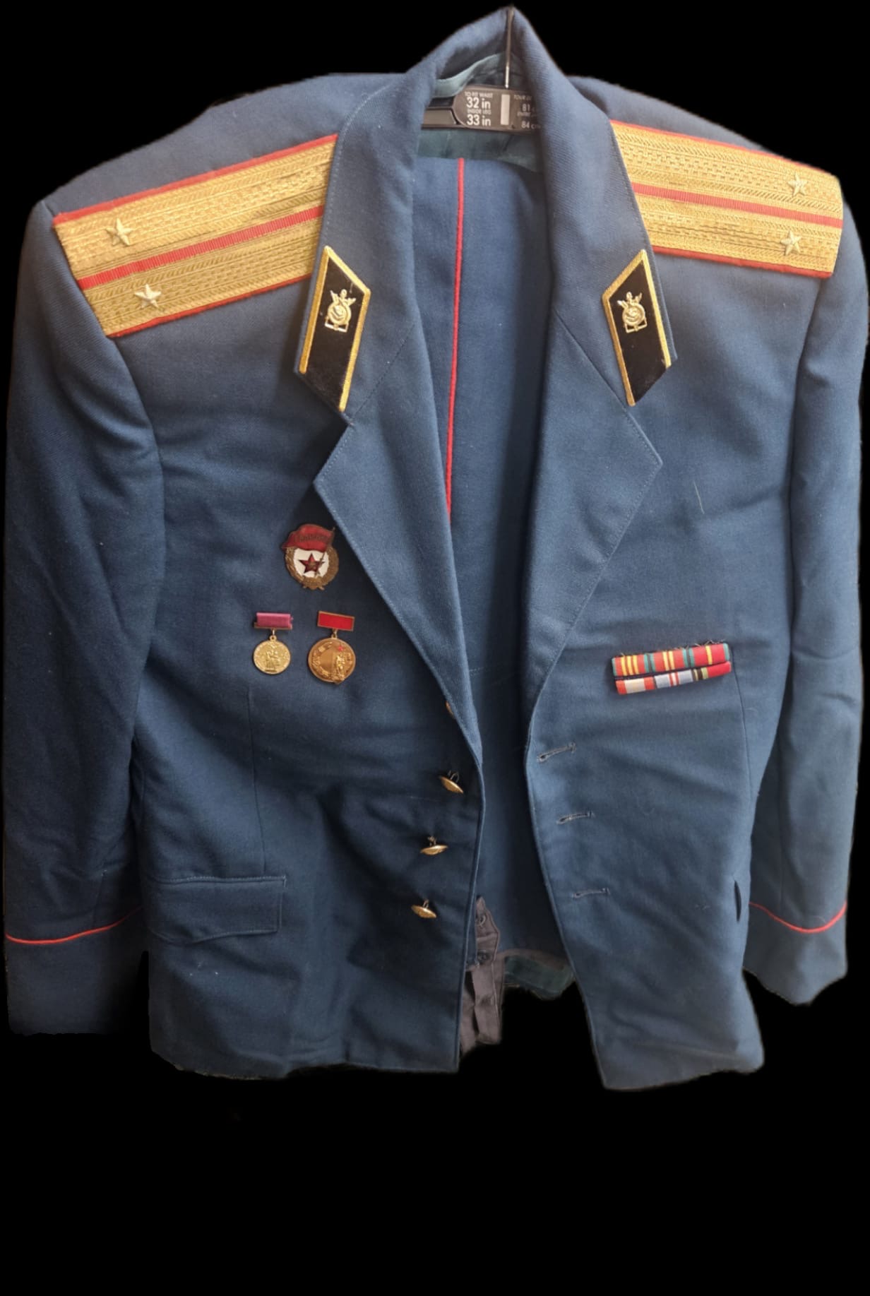 Soviet Air Force Colonel M69 Pattern Parade Uniform Tunic and Trousers