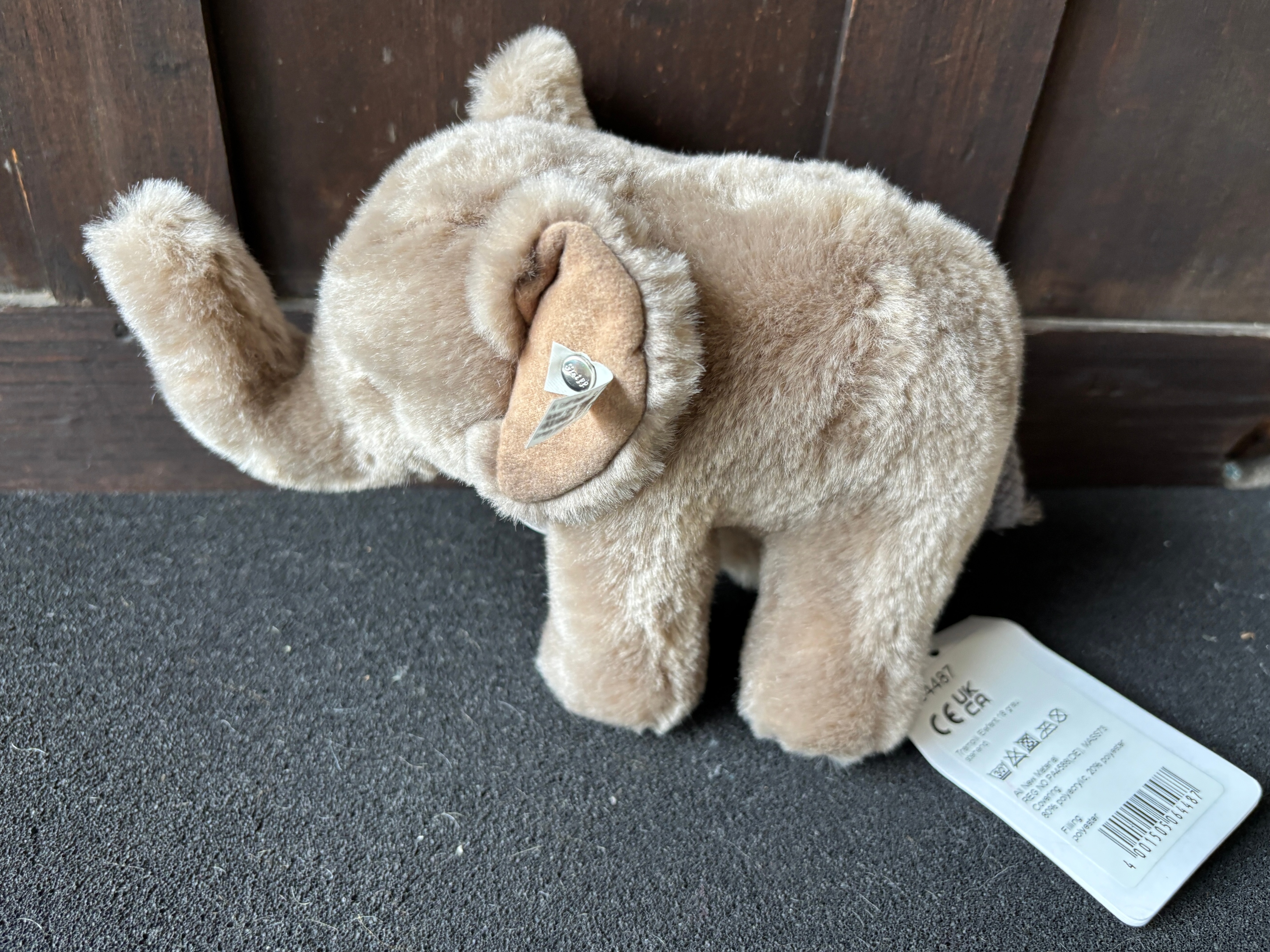 A Steiff Trampili plush elephant toy with original tags c 13 cm