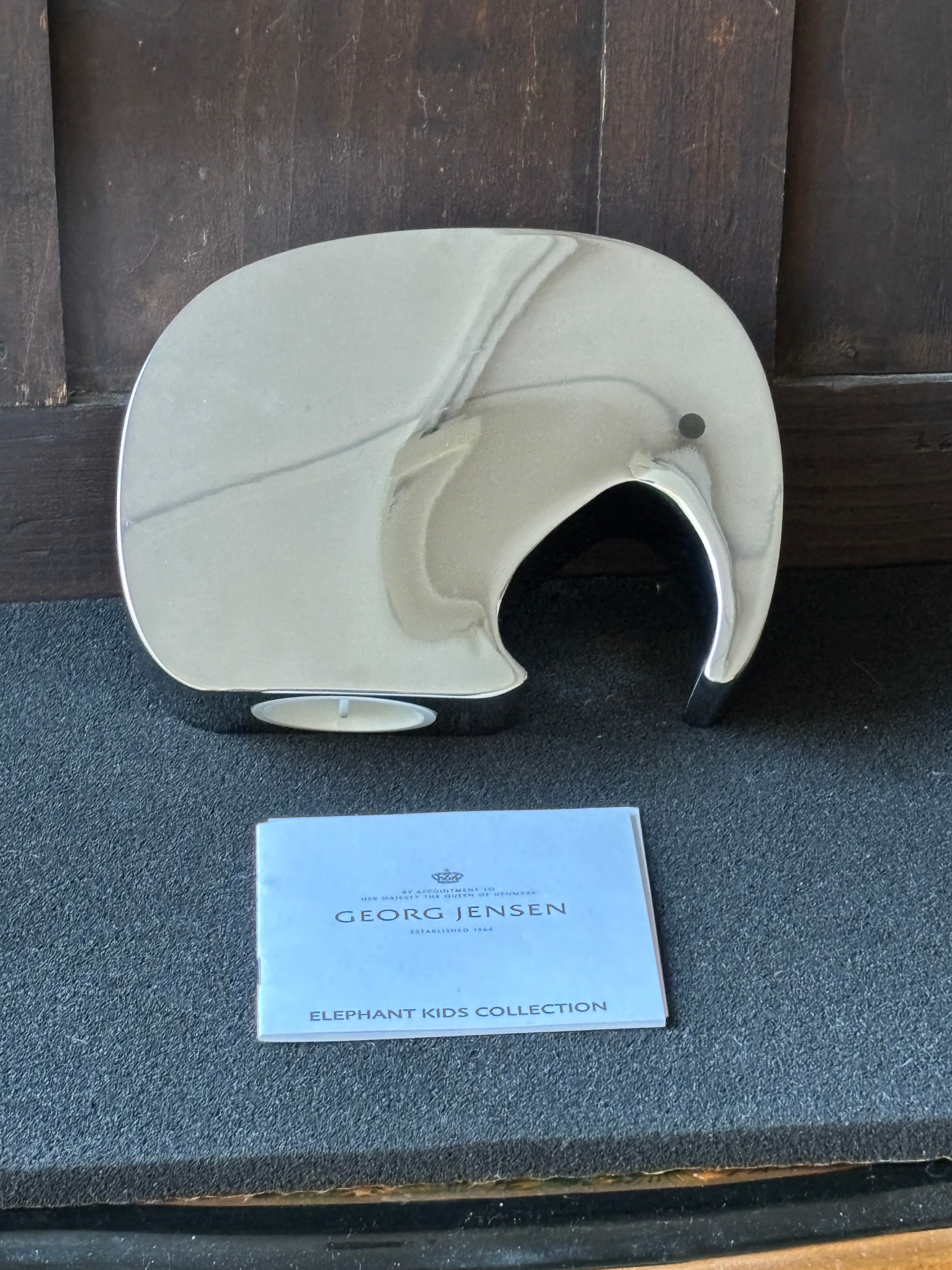 Georg Jensen Mirror Polished Stainless Steel Moneyphant Coin Bank by Jorgen Moller