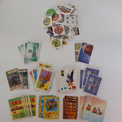 אוסף קלפים ישנים ומגוונים מכמה סוגים ותקופות - מכל סוג מספר קלפים.