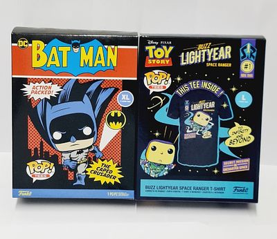 זוג חולצות טי שרט בהוצאת פאנקו פופ דגמים שונים, ראה מידה על המארז