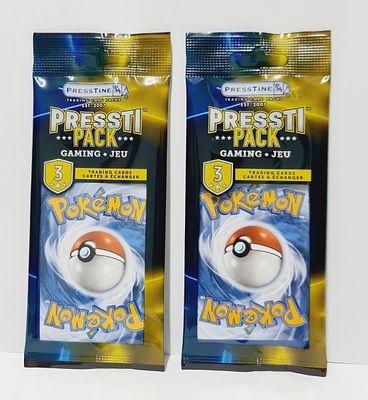 זוג חבילות מיסטרי פוקימון בכל מארז 3 קלפים, סגור הרמטי