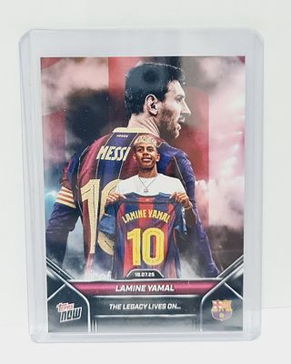 קלף ספורט כדורגל מבוקש, מסי ויאמין יאמל , מצב מעולה