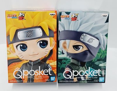 זוג פסלים איכותיים במיוחד תוצרת בנדאי דגמי אנימה מסדרת נארוטו