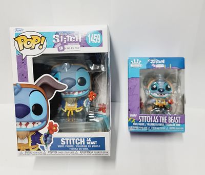 סט של זוג בובות פופ מסדרת לילו וסטיץ דגם סטיץ חיה (היפה והחיה)