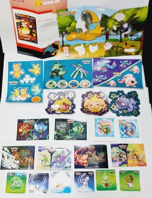 לוט גדול של מדבקות פוקימון רשמיות, יצאו ממארזים שונים, מציאה