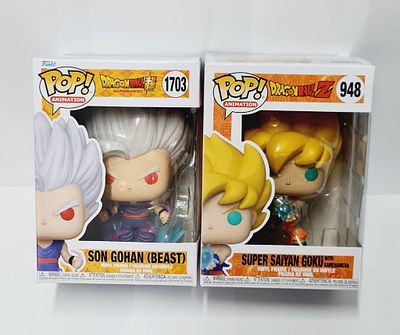 סט של זוג בובות פופ מסדרת דרגון בול