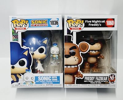 סט של זוג בובות פופ מסדרת פרדי וסוניק