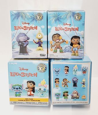 לוט של 4 בובות ויניל בהוצאת פאנקו פופ מסדרת לילו וסטיץ מיסטרי