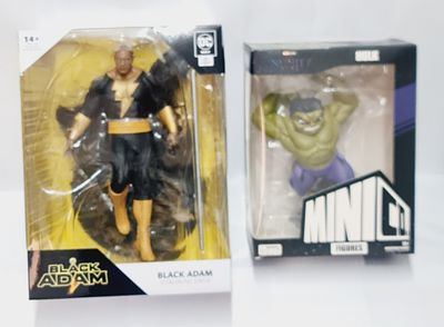 זוג פסלים איכותיים תוצרת איירון סטודיו ומקפלארן , בלאק אדם והענק הירוק