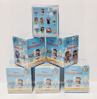 לוט של 6 בובות ויניל בהוצאת פאנקו פופ מסדרת מיסטרי לילו וסטיץ