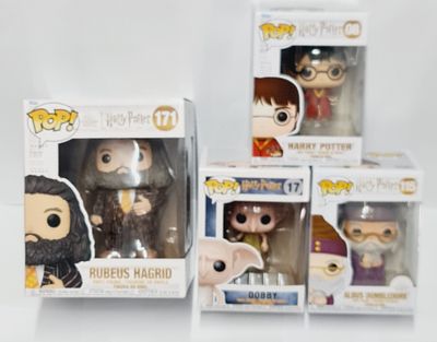 סט הארי פוטר, בובת פופ גדולה מהרגיל ועוד 3 נוספות מהסדרה