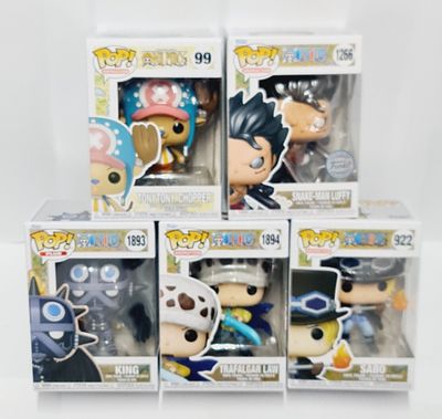 סט של 5 בובות פופ מסדרת וואן פיס