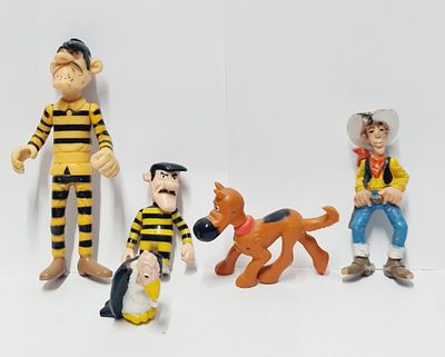 מציאה נדירה, סט בובות ויניל מסדרת לאקי בר מזל (לאקי לוק) שנות השמונים