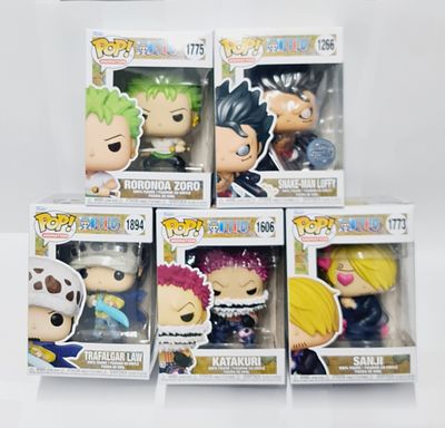 סט של 5 בובות פופ מסדרת וואן פיס