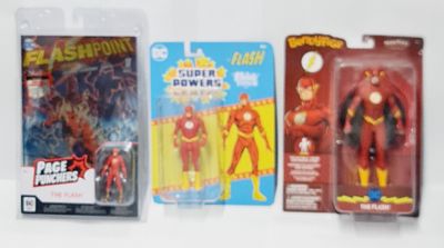 לוט של 3 פיגרים וקומיקס מספר 1 מסדרת פלאש