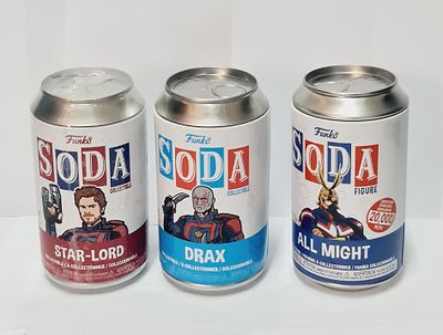 לוט של 3 בובות פופ מהדורות מיוחדות סודה פופ