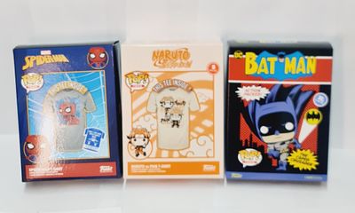 לוט של חולצות טי שרט בהוצאת פאנקו פופ דגמים שונים, ראה מידה על המארז